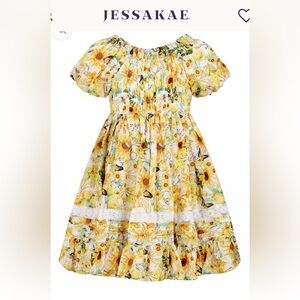 JessaKae Sunflower Girls Dress 3T 🌻 NWT